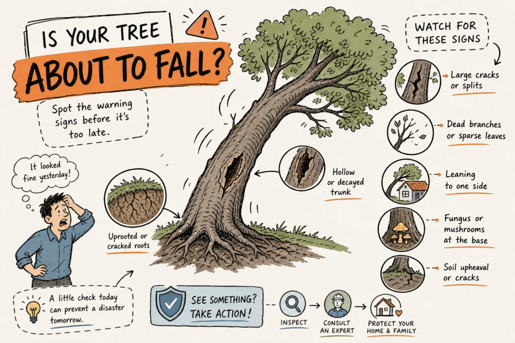 11 warning signs a tree is about to fall and what to do 