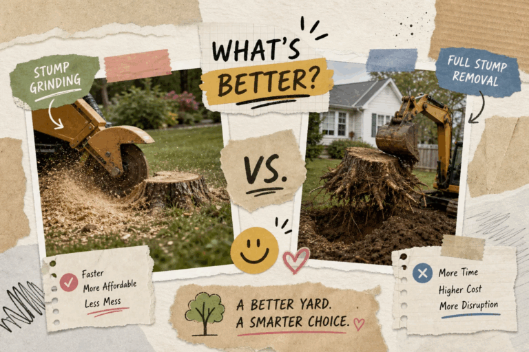 Is Stump Grinding Better Than Full Stump Removal for Your Yard?